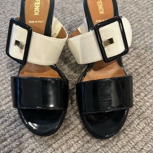 Fendi platform sandals.
